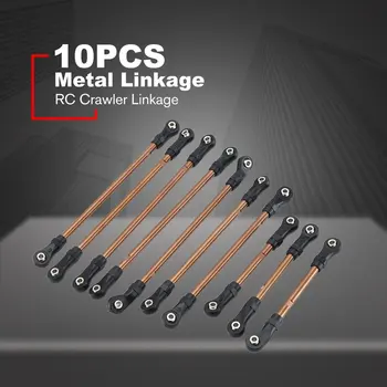 10BUC Oțel Inoxidabil Tijă de Legătură Link-uri de Plastic Rod End 324MM Ampatament De 1/10 TRAXXAS TRX-4 RC Șenile Mașină