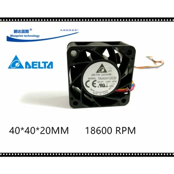 2 buc Delta TAA0412CD 40mm 4020 DC 12v 0.6 a 4cm server invertor calculator cpu ventilatorului axial ventilatoare de răcire 4PIN