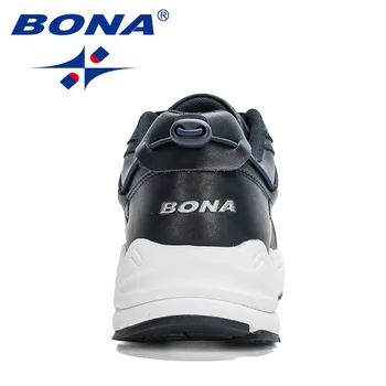 BONA 2021 Noi Designeri Populare Pantofi sport Barbati Confortabil Respirabil Adidași în aer liber, Non-alunecare de Om Pantofi Sport Pantofi de Mers pe jos