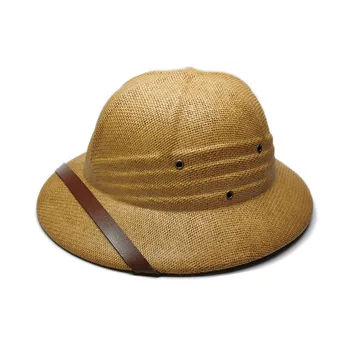 Toquilla Explorator Britanic Paie Casca Măduvă Pălării De Soare Femei Bărbați Războiului Din Vietnam Armata Pălărie Luntraș Găleată Pălării De Safari Junglă Mineri Capac