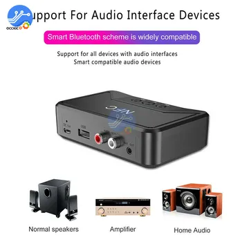 BT200 NFC Bluetooth 5.0 Receptor Audio Adaptor de 3,5 mm AUX Jack RCA Stereo Hifi Wireless Adapter Pentru Amplificator Auto Vorbitor 22809