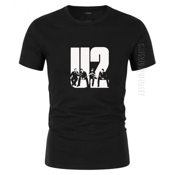 CAFEA AMARĂ Brand Supradimensionat Tricou cu Guler Rotund Minunat Trupei U2 Imprimare Barbati din Bumbac Tricou Haine
