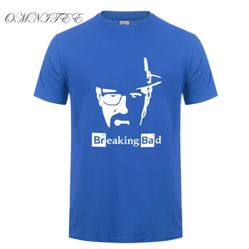 Vara Noi Breaking Bad Camasi Barbati Maneca Scurta din Bumbac Heisenberg Walter White T-Shirt O de Gât pentru Bărbați Bluze Casual Tee XS-3XL