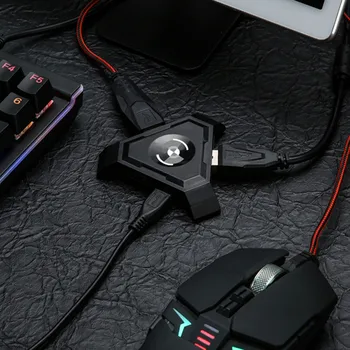 Elisona Bluetooth Wireless Gaming Keyboard Mouse-ul Convertor Adaptor pentru Android, IOS, Telefon, Tableta PUBG Regulile de convietuire Cuțite