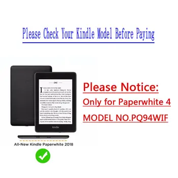 Smart Cover Pictat Caz pentru amazon Kindle Paperwhite 4 pentru Paperwhite4 (2018) e-book reader model caz pentru Modelul PQ94WIF 23265