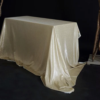 SWEETGO Aur, Argint tabel pânză de fundal Cortina Candy bar Perlate masă acasă decorare nunta accesorii
