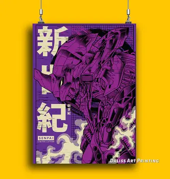 Panza Anime Nou Evangelion Poze Decor Acasă Picturi Poster HD Printuri de Arta de Perete Modular Living Încadrată