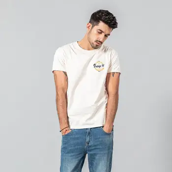 SIMWOOD de vară 2020 nou t-shirt pentru bărbați moda scrisoare de imprimare bumbac plus dimensiune tricouri respirabil calitate teuri SJ120584