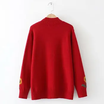 Plus dimensiune Desene animate femei vrac pulovere tricotate 2021 noi de iarna casual femei pulovere pulover feminin topuri roșu, negru, Bej