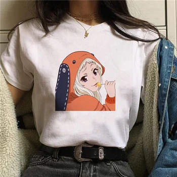 Moda japoneză Anime Harajuku Runa Kakegurui T shirt alt tumblr Mâneci Scurte kawaii Tee top Femei Tricou Femei ropa mujer 2382
