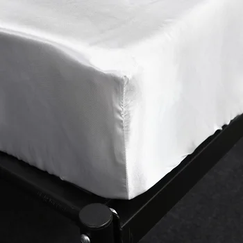 De pat din Satin elastic Cearceaf de pat de Lux Acoperi asternuturilor de pat set de foi de protecție saltea cuvertură de pat cearceaf de pat cu elastic