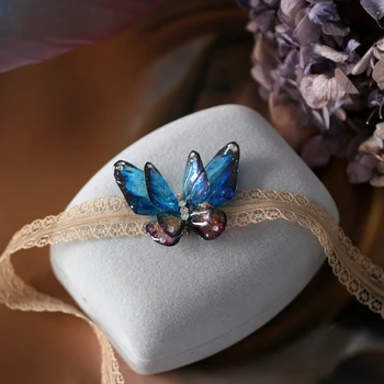 FXLRY naturale Handmade Fluture colier Dantelă categorie Colier Scurt Colier de Moda pentru femei bijuterii