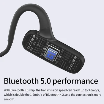 F1 Bluetooth 5.0 Wireless Căști Căști De Conducție Osoasă Sport În Aer Liber Cu Cască Cu Microfon Handsfree Casti