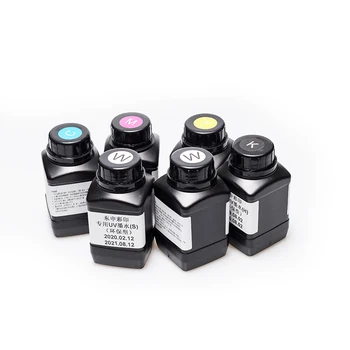 DOMSEM 250ML 6 Sticle de o Mulțime de Cerneală UV Pentru Epson 1390 L800 1400 1410 1430 1500W R280 R290 R330 L1800 CONDUS Printer (BK C M Y Alb)