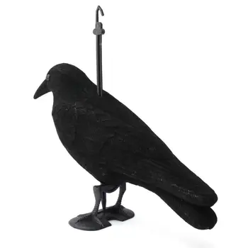 Gradina S-Au Înghesuit Hard Plastic Black Crow Vânătoare Momeală Raven Halloween Propunerii De Vânătoare În Aer Liber 24140