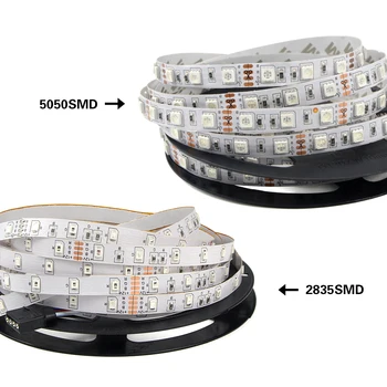 RGB 12V DC Benzi cu LED-uri 5050 Lumina 2835 SMD 5M 10M banda Led-uri de diode panglică Flexibil 44 cheile Controller 3A set Adaptor nu rezistent la apa 2417