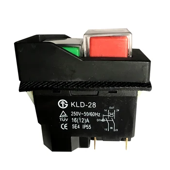 Rezistent la apa Magnetice Pe Întrerupător IP55 KLD28 250V 16A4 Pin Comutator Start Stop Comutator Magnetic pentru Masini de Convenabil