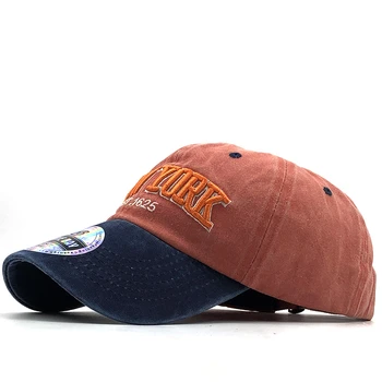 Nisip spalat bumbac șapcă de baseball hat pentru femei barbati vintage tata hat NEW YORK broderie scrisoare de sport în aer liber capace