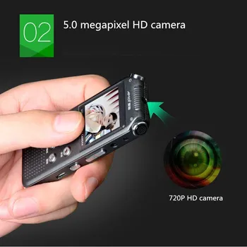 Amoi A82 de Voce Digital Audio Recorder Video de 720P camera Portabil camera face poze DVR de detectare a mișcării Dictafon 24615