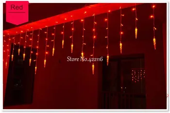 3,5 m 96 Led-uri de Gheață Conic Ghirlanda de Crăciun Șir LED Strip Lumină Pentru Vacanță Festivalul de Valentie Zi de Petrecere Nunta Lămpi