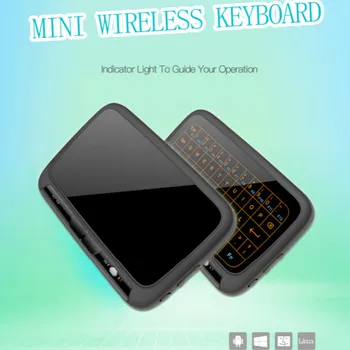 H18+ 2.4 GHz Trei Niveluri De Iluminare Air Mouse Completa Touchpad-Versiunea Reincarcabila Wireless Keyboard Design Simplificat, Keyboard 24910