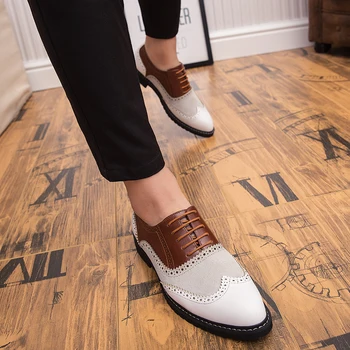 2019 Afaceri Clasic pentru Bărbați Pantofi Rochie de Moda Elegant de Nunta Formale Pantofi Barbati Aluneca Pe Birou Oxford Pantofi Pentru Bărbați de Mari Dimensiuni 46 24949