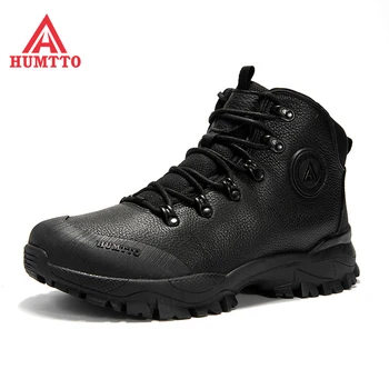 HUMTTO Brand Respirabil Drumeții Pantofi pentru Bărbați de Iarnă, Impermeabil în aer liber, Alpinism, Trekking Pantofi Barbati din Piele de sex Masculin Tactice Cizme 25156