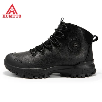 HUMTTO Brand Respirabil Drumeții Pantofi pentru Bărbați de Iarnă, Impermeabil în aer liber, Alpinism, Trekking Pantofi Barbati din Piele de sex Masculin Tactice Cizme