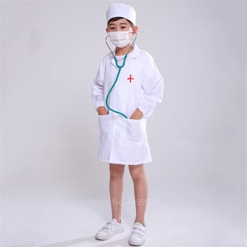 Copii Joc De Rol Chirurgicale Jucării Laborator Veterinar Uniformă Pentru Copii De Halloween Cosplay Costum Fetita Baiat Fantezie Carnaval Uzura De Partid