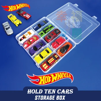 Original Hot Wheels Jucarii Auto Copii Băieți Casetă de Depozitare din Plastic pentru turnat sub presiune Hotwheels Auto pentru Accesorii Auto Jucărie pentru Copii de Cadou din Plastic