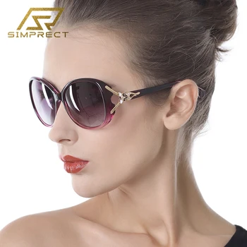 SIMPRECT Polarizat ochelari de Soare Femei 2021 Pătrat Supradimensionate, ochelari de Soare Retro Anti-orbire permis de Ochelari de Soare Nuante Pentru Femei