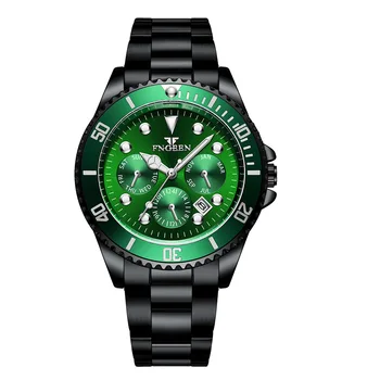 Apa verde Fantomă Bărbați Ceas Luminos Sport Ceas se Rotește Inelul Exterior Impermeabil Calendar 2021 Ceas Cadou Pentru Barbati Reloj