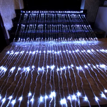 3X3M 320 LED-uri Cascadă Ninsoare Cortina Sloi de gheață Șir LED Lumina Meteor Duș cu Efect de Ploaie în Șir Lumina Nuntă de Crăciun Lumina
