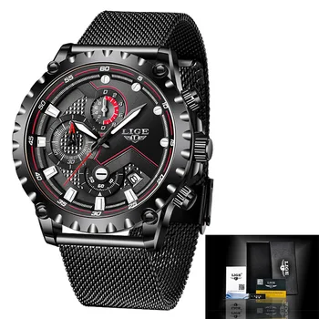 2020 Nouă Bărbați Ceasuri LIGE Top Brand de Lux Ceasuri Sport Pentru Barbati Cronograf Ceas Quartz Data Masculin Ceas Relogio Masculino 26150