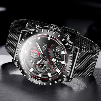 2020 Nouă Bărbați Ceasuri LIGE Top Brand de Lux Ceasuri Sport Pentru Barbati Cronograf Ceas Quartz Data Masculin Ceas Relogio Masculino