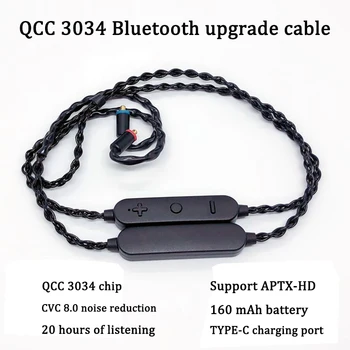 Upgrade de Cablu Pentru mmcx 0.78 mm 2pin SE215 SE535 IE80 A2DC QDC cableHandmade QCC3034 Bluetooth5.0 suport aptx HD AAC 26294