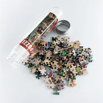 150 Bucata Tub de Mini Puzzle-uri din Carton de Joc Jucarii pentru Copii Adulți de Învățare de Învățământ de a Asambla Jucării Jocuri Puzzle