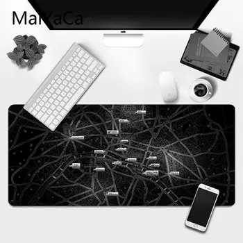 MaiYaCa Design Simplu, Paris alb harta gamer covoare de joc Mousepad Gaming Mouse Mat xl xxl 800x300mm pentru world of warcraft 26730