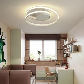 Noile Led-uri Moderne Candelabru tavan lumini de culoare alb/negru luciu led Pentru Living, Dormitor candelabru de iluminat lampadario led