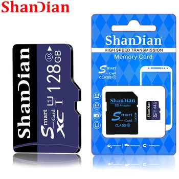 SHANDIAN Smart Card SD de 128 gb Card de Memorie de Mare Viteza Clasa 10 64gb Mini 32gb TF Card, pentru Telefoane cu Camere de Transport Gratuit