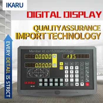 IRKARU DRO 2 axe kituri de citire digitală display IK-2V cu FTN5 2 buc 5u linear scale/encoder/senzor 2
