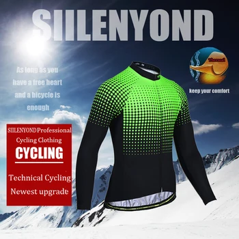 Siilenyond 2019 Pro Termică Iarna Ciclism Set Antișoc MTB Biciclete Ciclism Îmbrăcăminte de Biciclete de Munte de Haine de Ciclism Pentru Barbati 27141