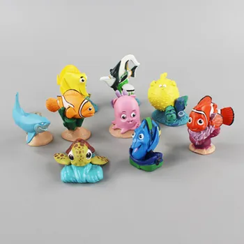 Disney Finding Nemo 9pcs 3-6cm Finding Dory PVC Cifrele de Acțiune Dory Nemo, Marlin Hank Bailey Jucarii Model