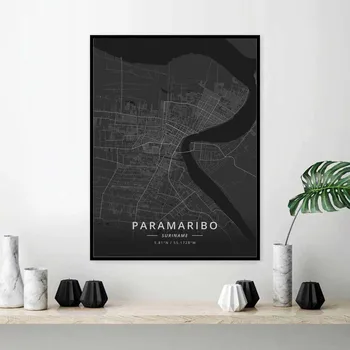Paramaribo, Surinam Harta Poster