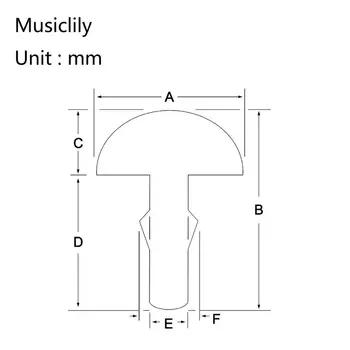 Musiclily Pro 2.9 mm din Oțel Inoxidabil Jumbo Ecartament 24-Piese Fret Wire Set pentru Bass sau Ibanez/ESP/Jackson
