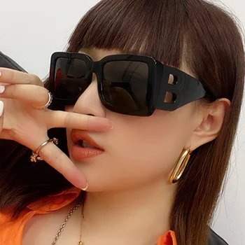 Unisex logo ochelari de soare femei bărbați 2020 uv400 mare dreptunghi nuante pentru femei la modă supradimensionate oculos de sol feminino