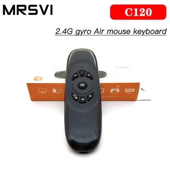 Cel mai mic pret C120 2.4 G mouse-ul de Aer cu Tastatura Wireless Thai, rusă, spaniolă, engleză, arabă Versiunea de Control de la Distanță Pentru Q96MAX