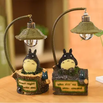Noua Creatie Rășină Desene animate Totoro Lumina de Noapte LED Noptiera Lumini de Noapte pentru Camera Noptiera Decor Acasă Copii Ziua de nastere Cadou de Crăciun