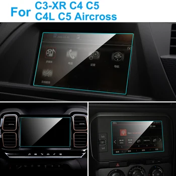 Masina de Ecran Protector pentru Citroen C5 Aircross C3-XR C4 C5 C4L Interior Auto Navigație GPS Sticla Proteja Filmul Accesorii
