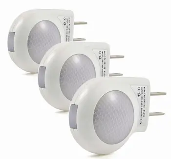 Mini 0.7 W LED Noapte lumină de Control Inteligent lampa Auto Senzor Veioza 110V - 240V Bec Pentru Dormitor Copil, Cadou UE Plug, lampă de noapte